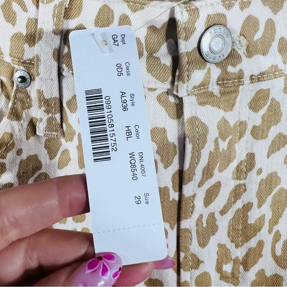 J. Crew NWT 10” High Rise Toothpick Skinny Jeans in Safari Leopard Print Size 29 - Picture 11 of 13